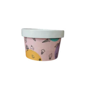 Pot à glace en carton kraft