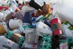 Déchets d'emballages plastiques