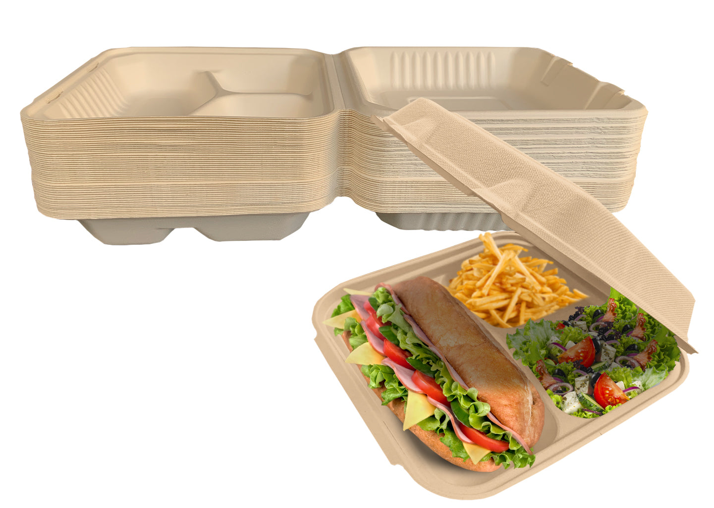 Emballage alimentaire en bagasse