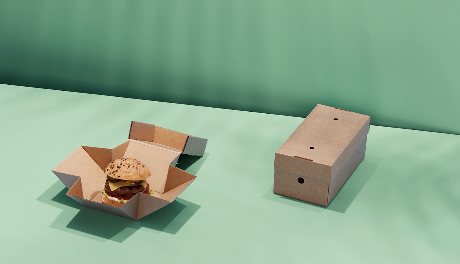 La boîte pour hamburger