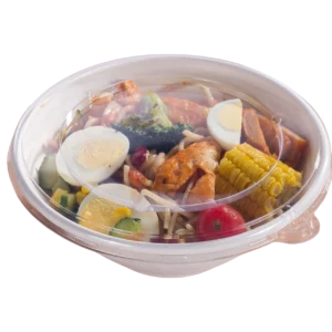 Bol bagasse couvercle PET