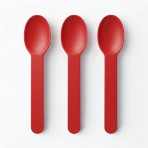 Cuillère en plastique réutilisable en polypropylène injecté 150 mm gros volumes Direct Eco Green